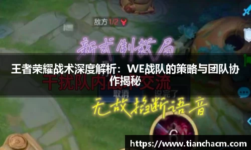 王者荣耀战术深度解析：WE战队的策略与团队协作揭秘