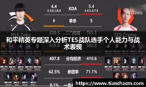和平精英专题深入分析TES战队选手个人能力与战术表现